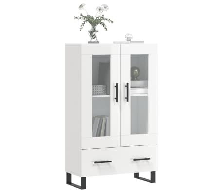 vidaXL magasf&eacute;nyű feh&eacute;r szerelt fa magasszekr&eacute;ny 69,5 x 31 x 115 cm