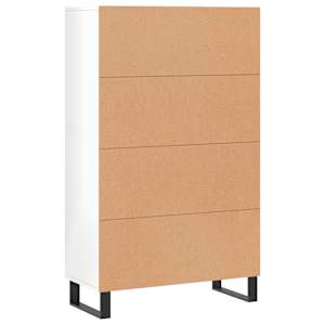 Skříň highboard lesklá bílá 69,5 x 31 x 115 cm kompozitní dřevo - obrázek 8