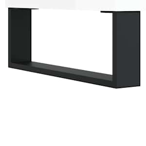 Skříň highboard lesklá bílá 69,5 x 31 x 115 cm kompozitní dřevo - obrázek 11