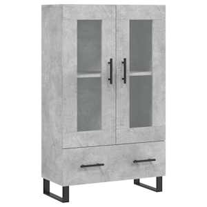 Skříň highboard betonově šedá 69,5x31x115 cm kompozitní dřevo - obrázek 2