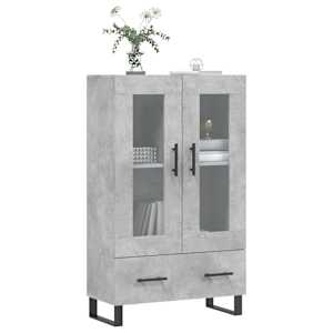 Skříň highboard betonově šedá 69,5x31x115 cm kompozitní dřevo - obrázek 3