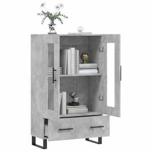 Skříň highboard betonově šedá 69,5x31x115 cm kompozitní dřevo - obrázek 4