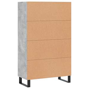 Skříň highboard betonově šedá 69,5x31x115 cm kompozitní dřevo - obrázek 8