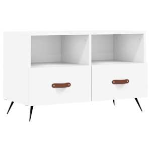 TV skříňka bílá 80 x 36 x 50 cm kompozitní dřevo - obrázek 2