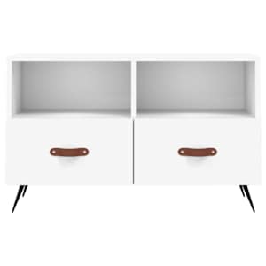 TV skříňka bílá 80 x 36 x 50 cm kompozitní dřevo - obrázek 5