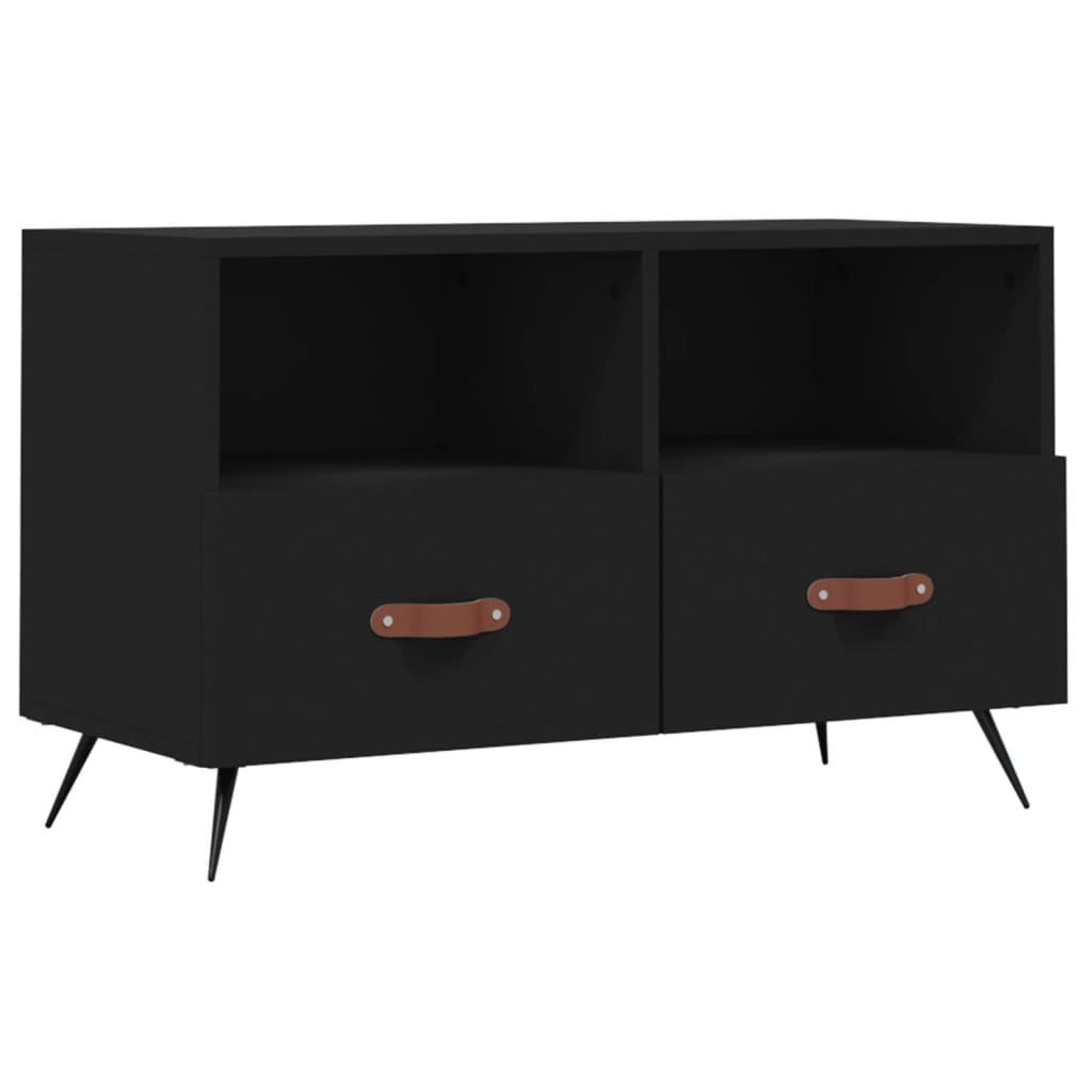 vidaXL TV skříňka černá 80 x 36 x 50 cm kompozitní dřevo