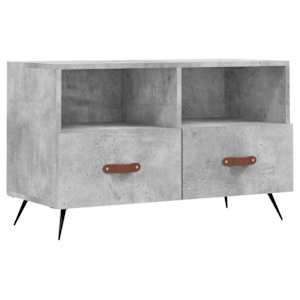 TV skříňka betonově šedá 80 x 36 x 50 cm kompozitní dřevo - obrázek 2
