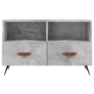 TV skříňka betonově šedá 80 x 36 x 50 cm kompozitní dřevo - obrázek 5