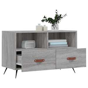 TV skříňka šedá sonoma 80 x 36 x 50 cm kompozitní dřevo - obrázek 4