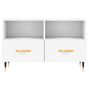 TV skříňka bílá 80 x 36 x 50 cm kompozitní dřevo - obrázek 5