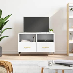 TV skříňka bílá 80 x 36 x 50 cm kompozitní dřevo - obrázek 1