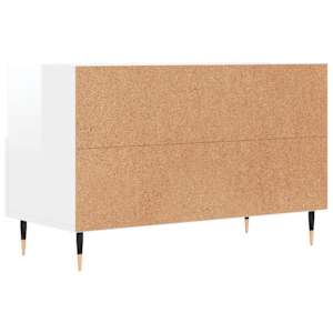 TV skříňka bílá s vysokým leskem 80x36x50 cm kompozitní dřevo - obrázek 8