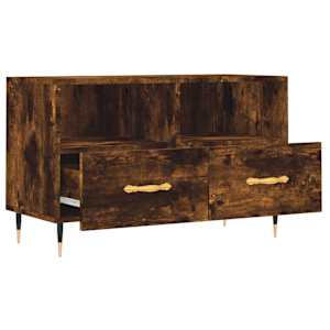 TV skříňka kouřový dub 80 x 36 x 50 cm kompozitní dřevo - obrázek 6