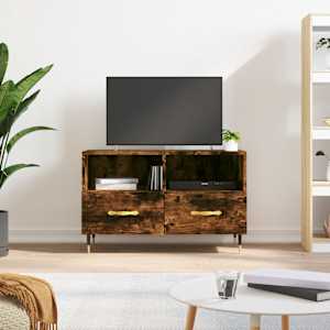 TV skříňka kouřový dub 80 x 36 x 50 cm kompozitní dřevo - obrázek 1