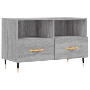 TV skříňka šedá sonoma 80 x 36 x 50 cm kompozitní dřevo - obrázek 2