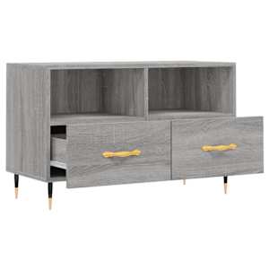TV skříňka šedá sonoma 80 x 36 x 50 cm kompozitní dřevo - obrázek 6