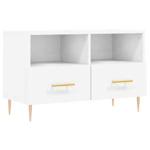 TV skříňka bílá 80 x 36 x 50 cm kompozitní dřevo - obrázek 2