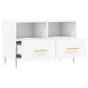 TV skříňka bílá 80 x 36 x 50 cm kompozitní dřevo - obrázek 6