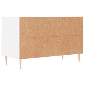 TV skříňka bílá 80 x 36 x 50 cm kompozitní dřevo - obrázek 8