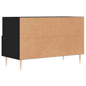 TV skříňka černá 80 x 36 x 50 cm kompozitní dřevo - obrázek 8