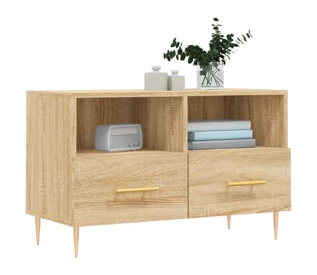 vidaXL M&oacute;vel p/ TV 80x36x50cm madeira processada carvalho sonoma