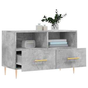 TV skříňka betonově šedá 80 x 36 x 50 cm kompozitní dřevo - obrázek 4