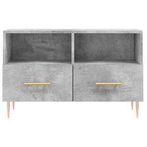 TV skříňka betonově šedá 80 x 36 x 50 cm kompozitní dřevo - obrázek 5