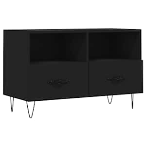 TV skříňka černá 80 x 36 x 50 cm kompozitní dřevo - obrázek 2