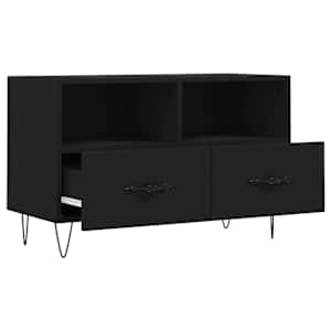 TV skříňka černá 80 x 36 x 50 cm kompozitní dřevo - obrázek 6
