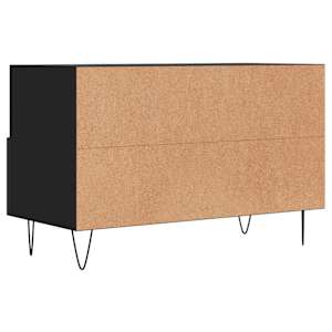 TV skříňka černá 80 x 36 x 50 cm kompozitní dřevo - obrázek 8