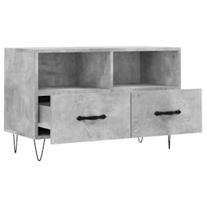 TV skříňka betonově šedá 80 x 36 x 50 cm kompozitní dřevo - obrázek 6