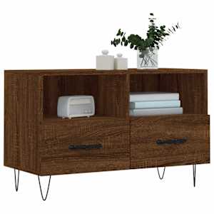 TV skříňka hnědý dub 80 x 36 x 50 cm kompozitní dřevo - obrázek 3