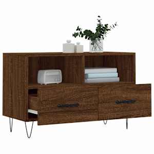 TV skříňka hnědý dub 80 x 36 x 50 cm kompozitní dřevo - obrázek 4