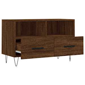 TV skříňka hnědý dub 80 x 36 x 50 cm kompozitní dřevo - obrázek 6