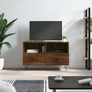 TV skříňka hnědý dub 80 x 36 x 50 cm kompozitní dřevo - obrázek 1