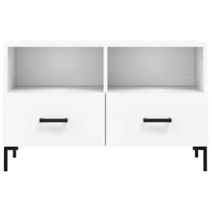 TV skříňka bílá 80 x 36 x 50 cm kompozitní dřevo - obrázek 5