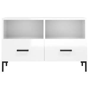 TV skříňka bílá s vysokým leskem 80x36x50 cm kompozitní dřevo - obrázek 5