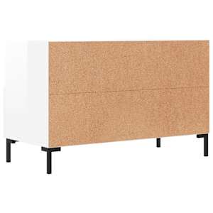 TV skříňka bílá s vysokým leskem 80x36x50 cm kompozitní dřevo - obrázek 8
