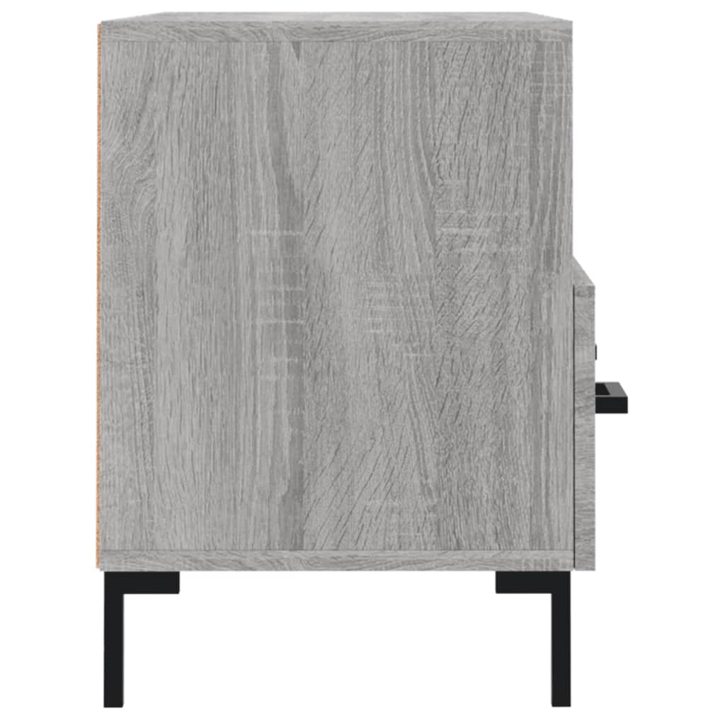Szürke sonoma színű szerelt fa TV-szekrény 80x36x50 cm 