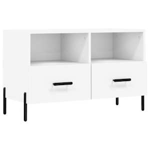 TV skříňka bílá 80 x 36 x 50 cm kompozitní dřevo - obrázek 2