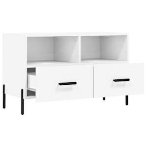 TV skříňka bílá 80 x 36 x 50 cm kompozitní dřevo - obrázek 6