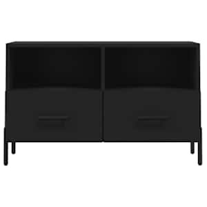 TV skříňka černá 80 x 36 x 50 cm kompozitní dřevo - obrázek 5