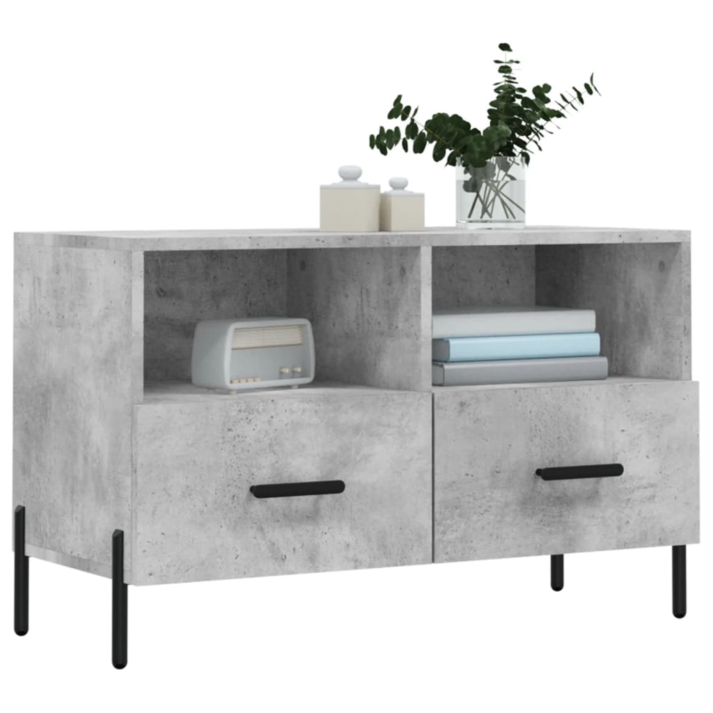 Thumbnail - vidaXL TV-Schrank Betongrau 80x36x50 cm Holzwerkstoff