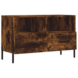 TV skříňka kouřový dub 80 x 36 x 50 cm kompozitní dřevo - obrázek 2