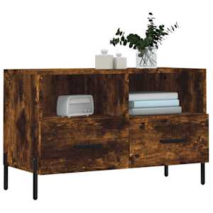 TV skříňka kouřový dub 80 x 36 x 50 cm kompozitní dřevo - obrázek 3