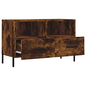 TV skříňka kouřový dub 80 x 36 x 50 cm kompozitní dřevo - obrázek 6