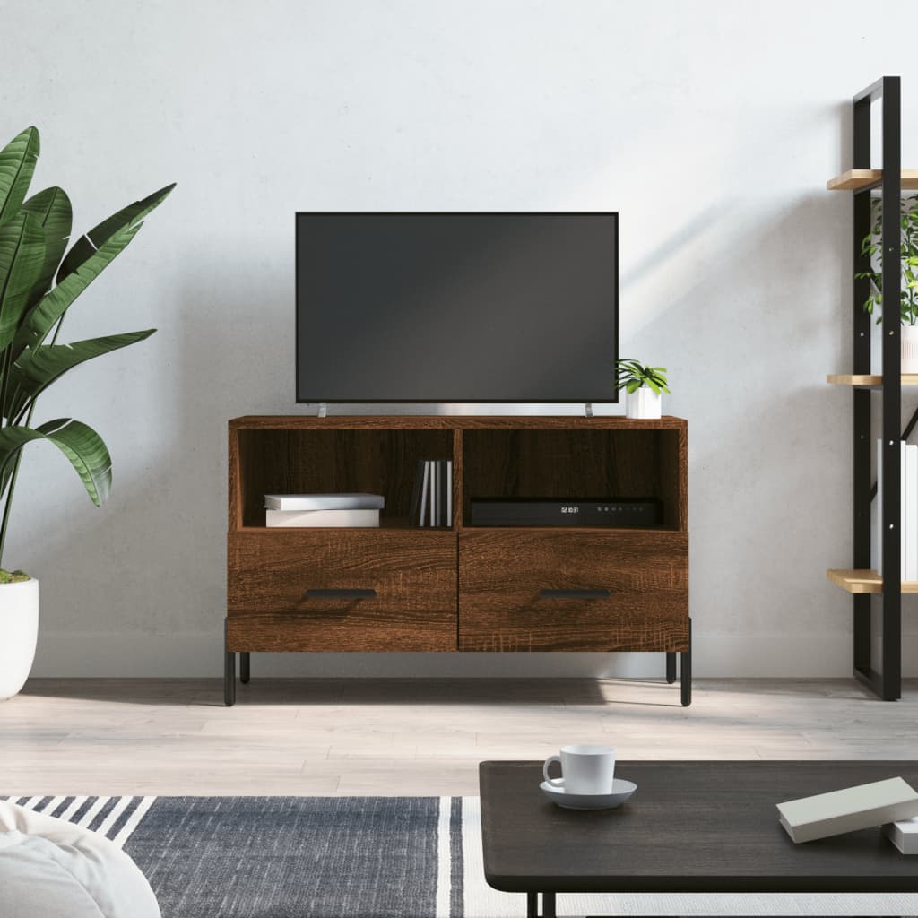 vidaXL TV-Schrank Braun Eichen-Optik 80x36x50 cm Holzwerkstoff