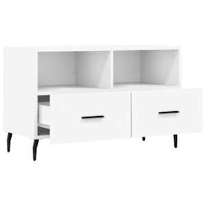 TV skříňka bílá 80 x 36 x 50 cm kompozitní dřevo - obrázek 6