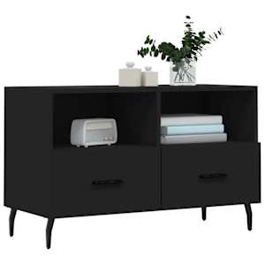TV skříňka černá 80 x 36 x 50 cm kompozitní dřevo - obrázek 3