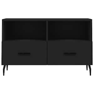 TV skříňka černá 80 x 36 x 50 cm kompozitní dřevo - obrázek 5